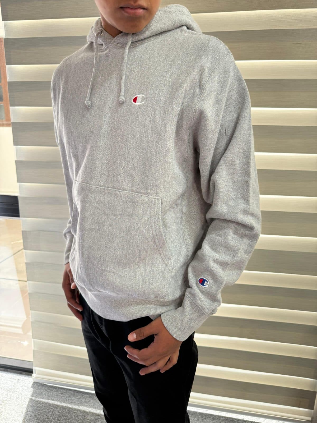 Chompa Champion Reverse Weave Gris